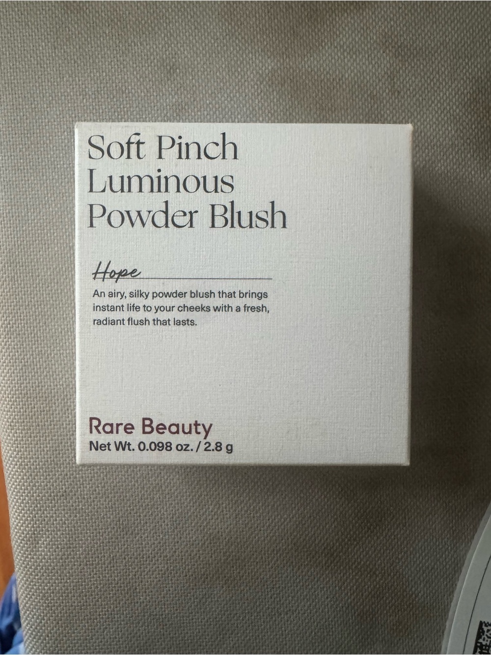 Rare Beauty Soft Pinch Luminous Powder Blush HOPE 0.098 Oz 2.8 g Full Size NIB